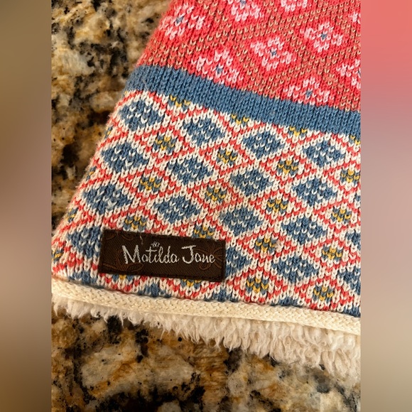 Matilda Jane Vest Warm Hugs Knitted Sherpa Vest Size 4 Adorable and Warm Girls - Picture 6 of 6